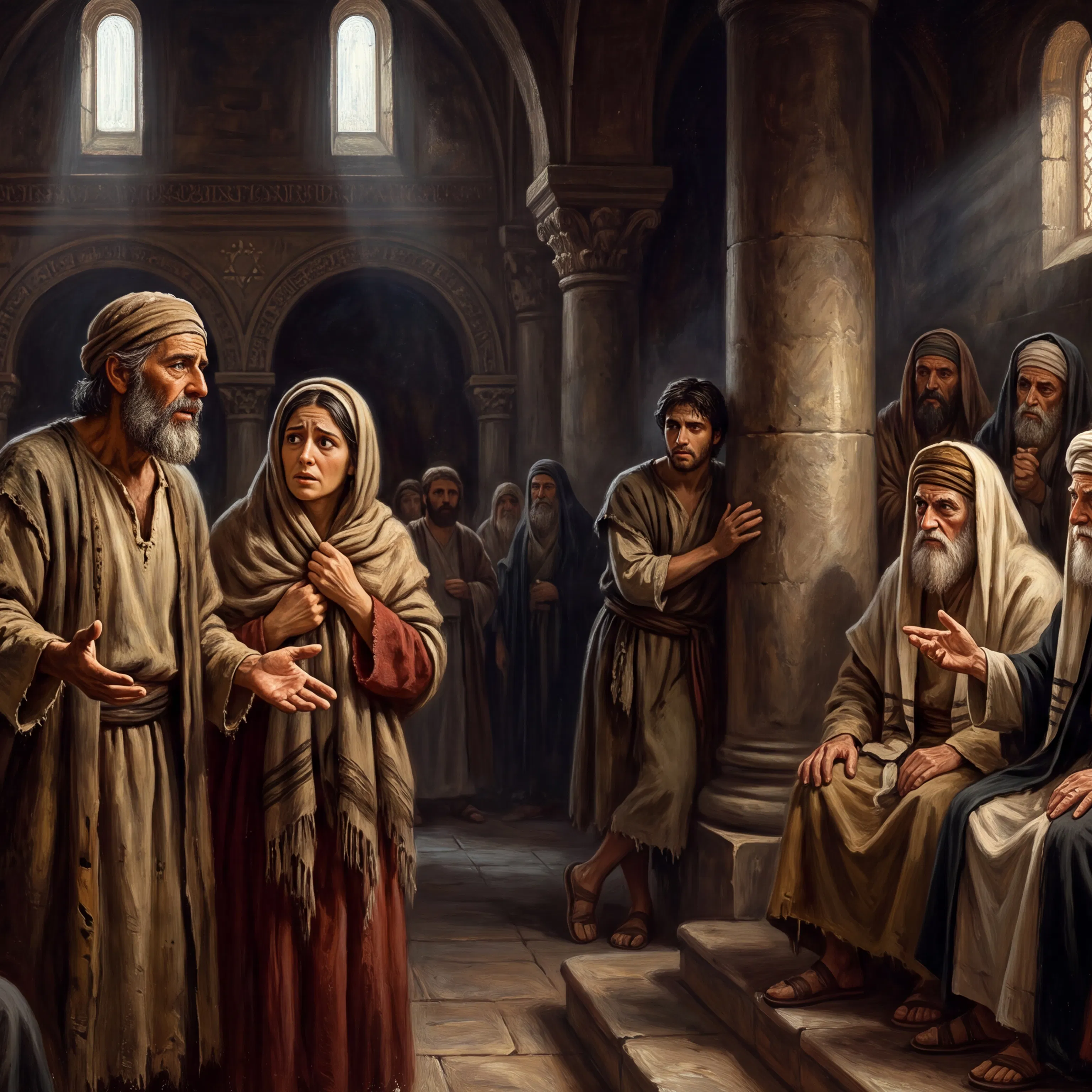 The Parents of the Blind Man Questioned by the Elders