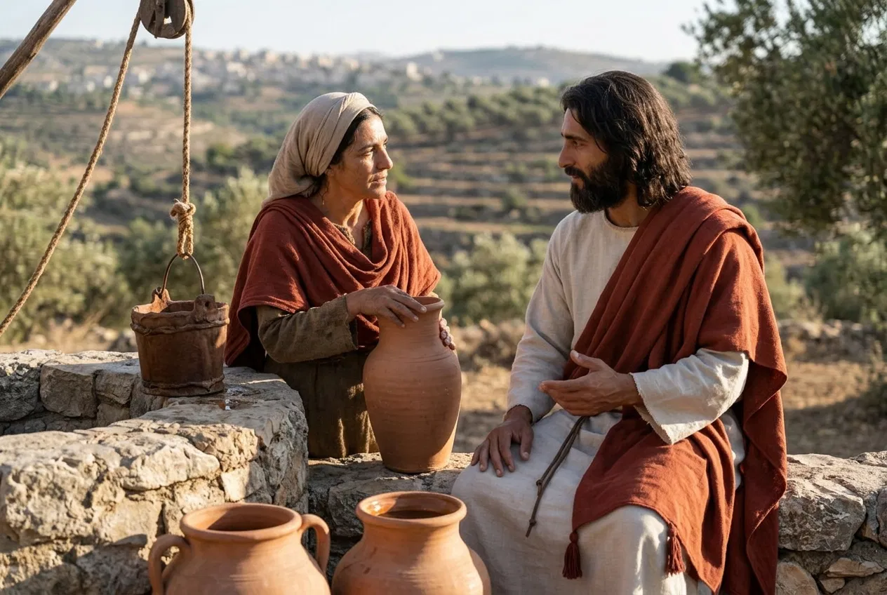 Jesus Speaks With the Samaritan Woman at the Well