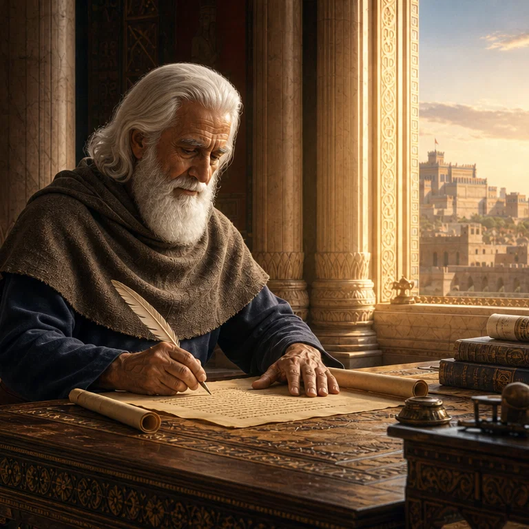 Daniel Recording Divine Prophecies