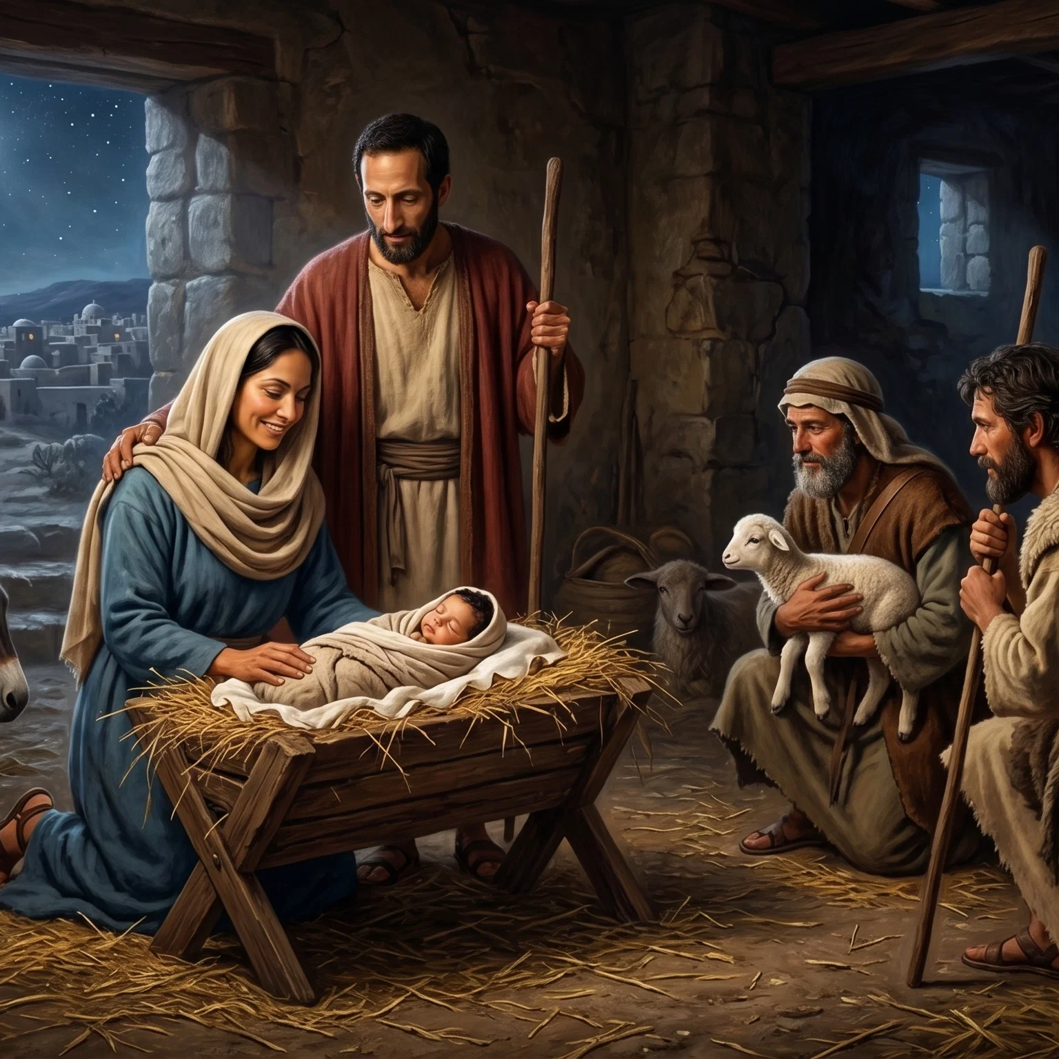 The Humble Arrival in Bethlehem