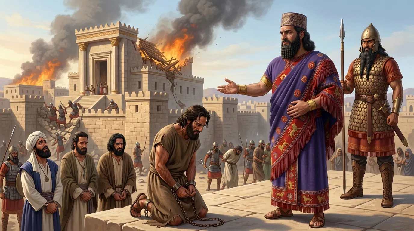Captive Judah Before the King of Babylon