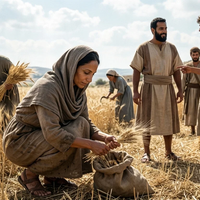 Ruth Gleaning in the Golden Fields