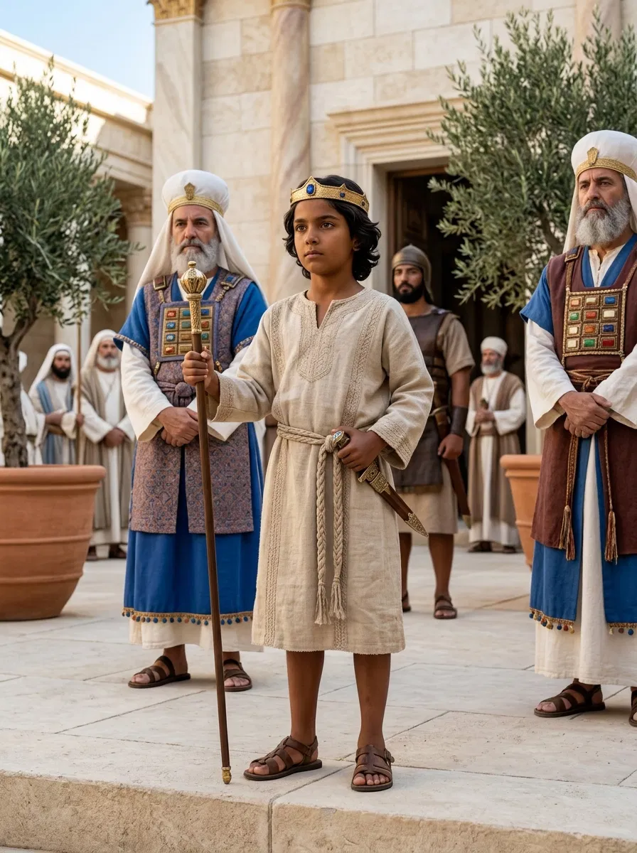 Child King Joash Crowned Among the Priests