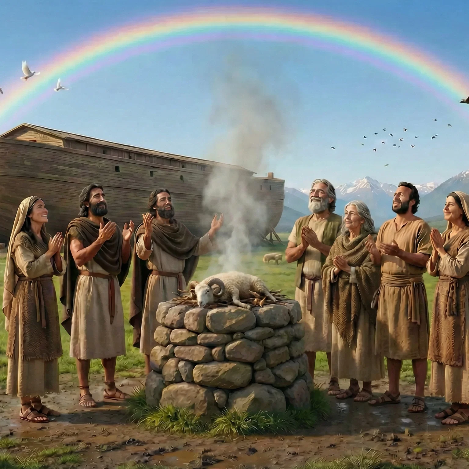Celebrating and Thanking God after the Flood