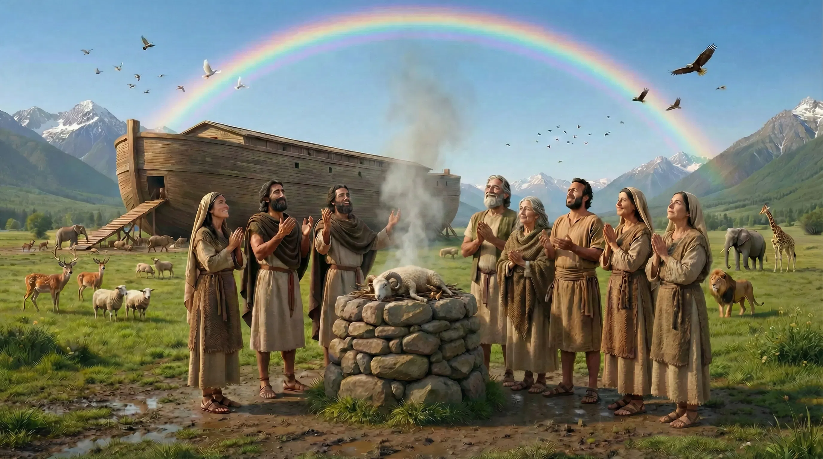 Celebrating and Thanking God after the Flood