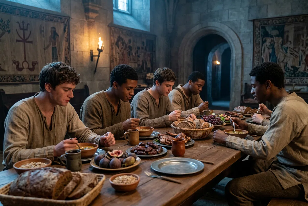 Captive Boys Eating the King's Food
