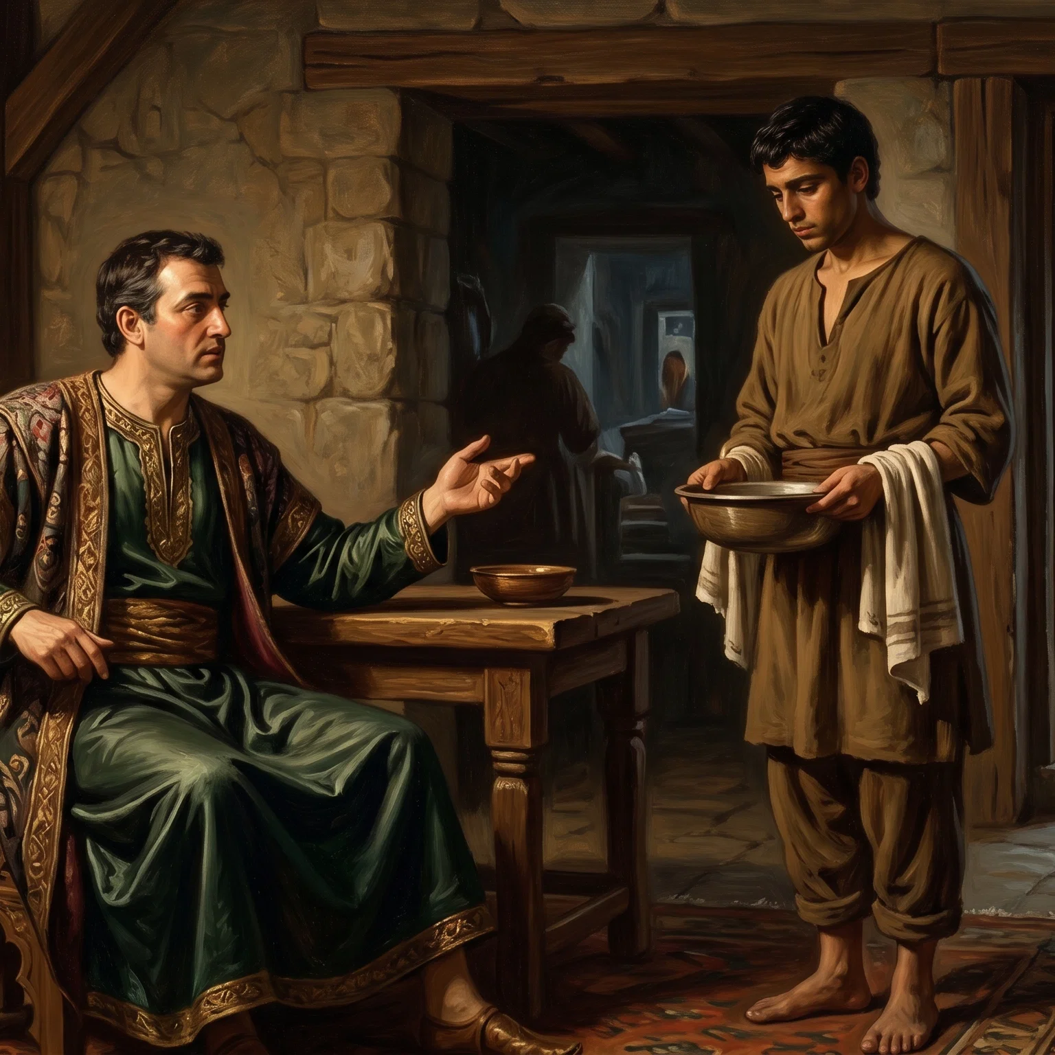 The Humble Servant at Table