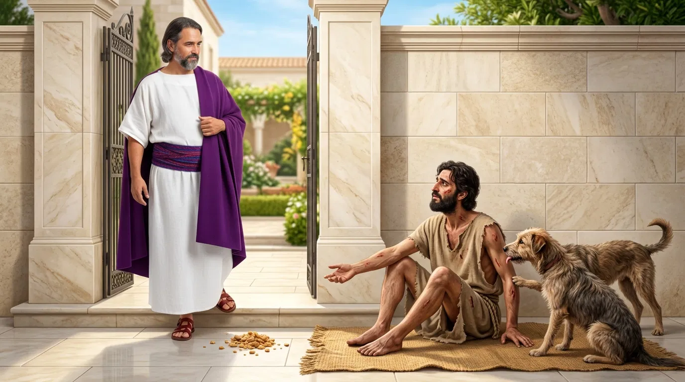The Rich Man and Lazarus at His Gate