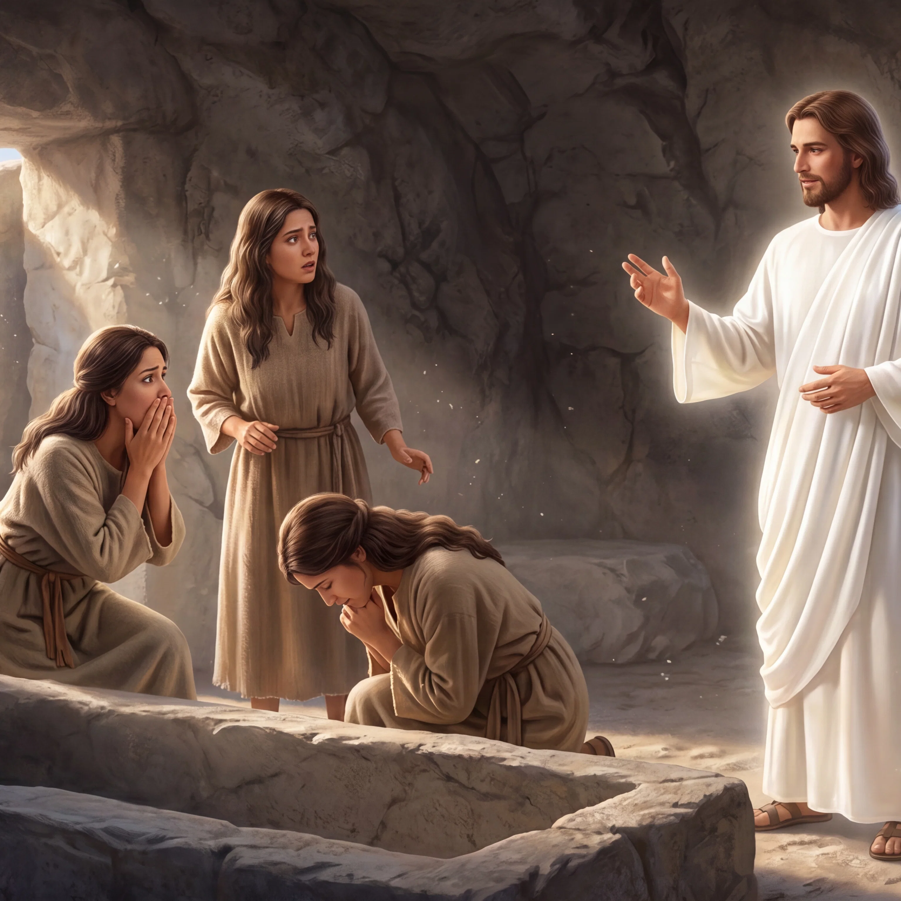 The Empty Tomb and Radiant Messengers