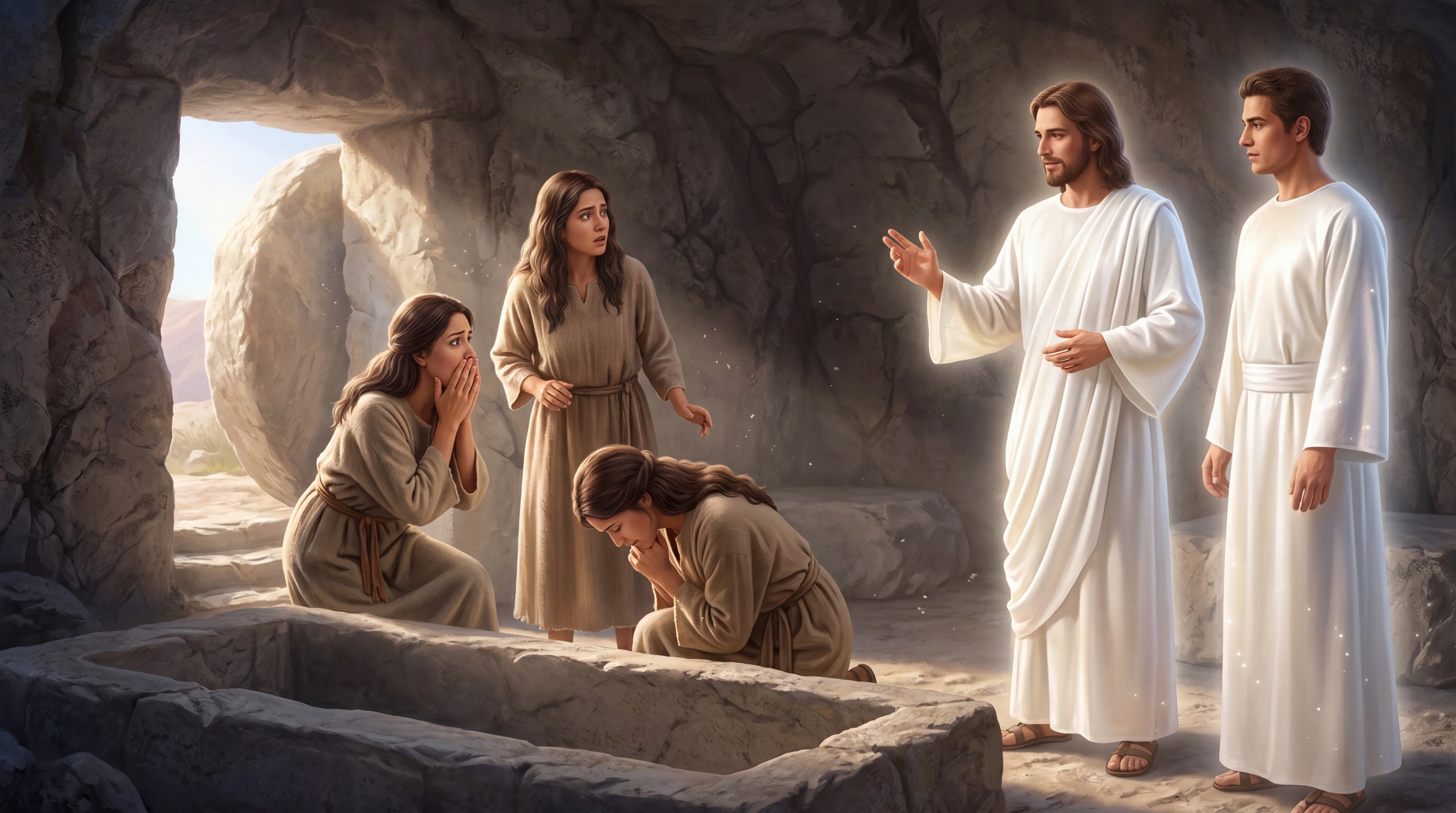 The Empty Tomb and Radiant Messengers