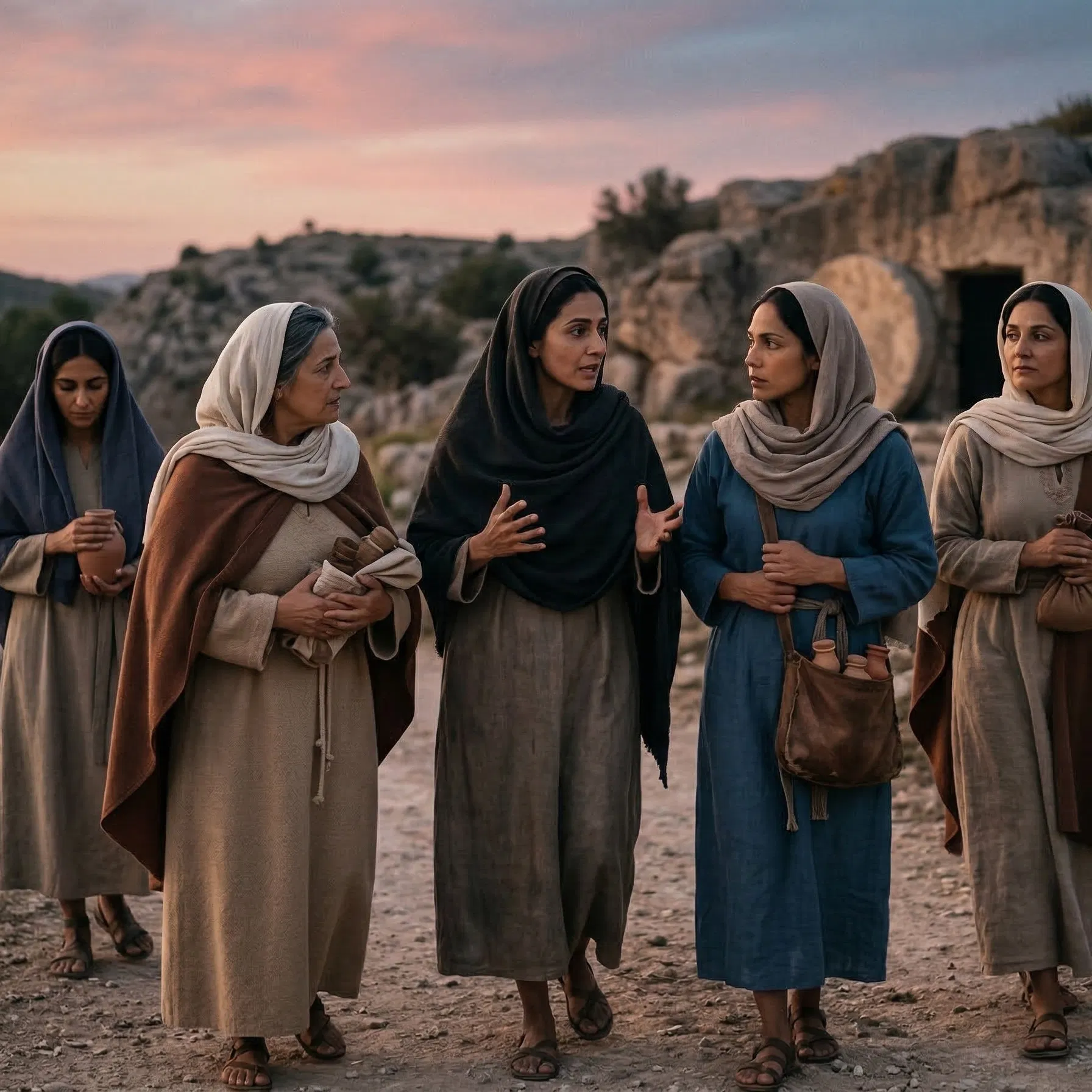 The Women Walk to the Tomb at Dawn