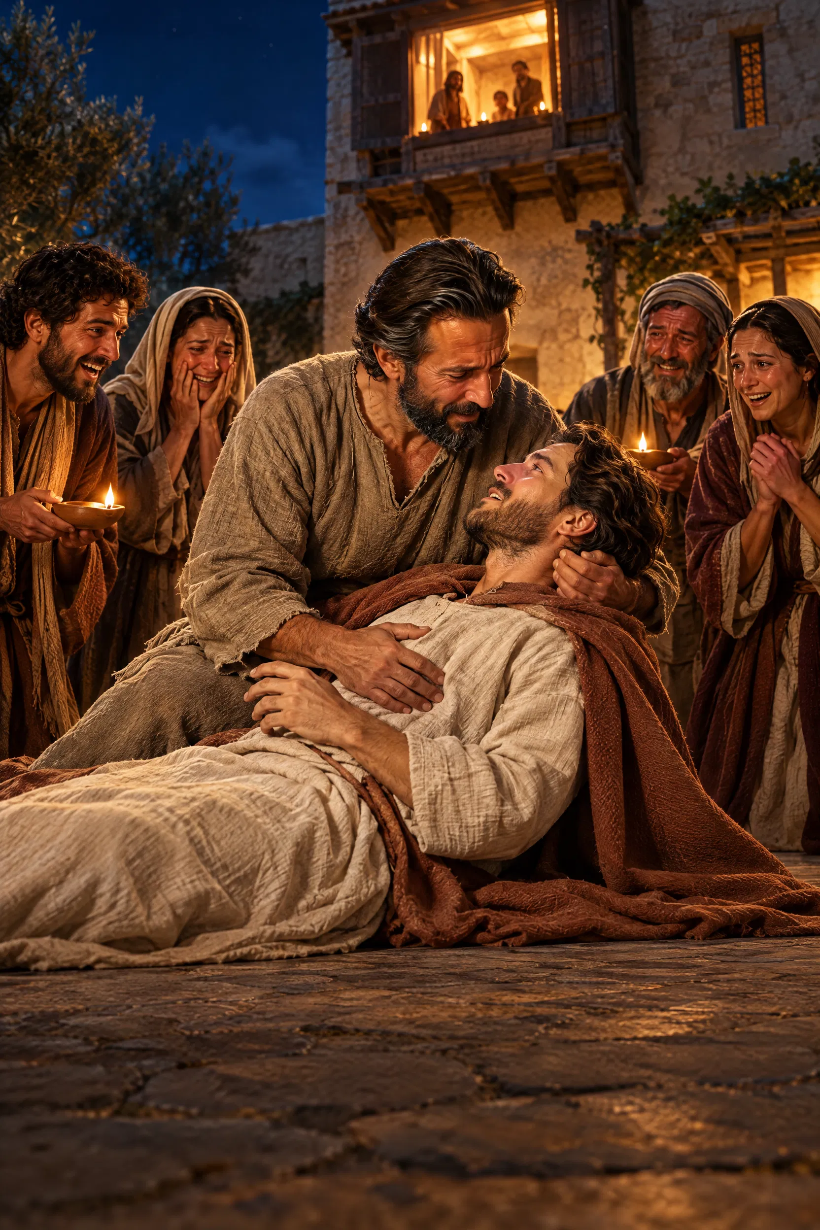 Paul Raises Eutychus at Troas