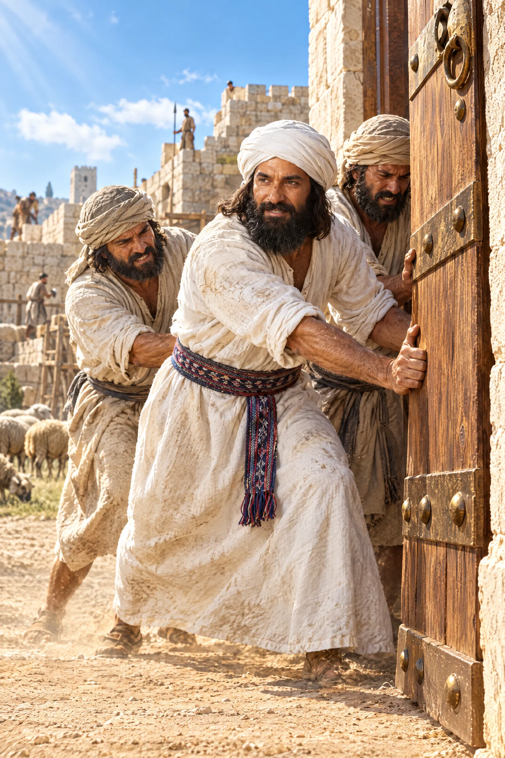 Eliashib and the Priests Raise the Sheep Gate