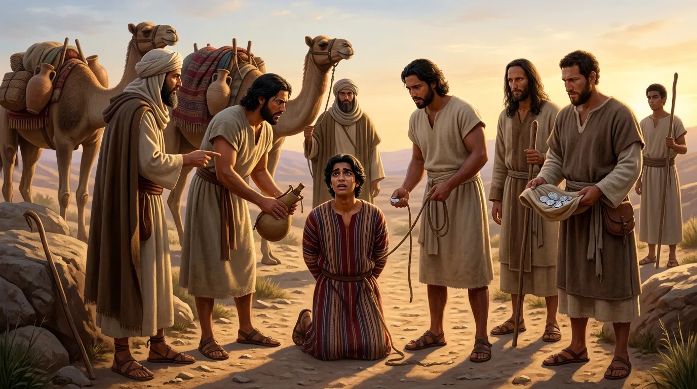 Joseph Sold by His Brothers to Traveling Merchants