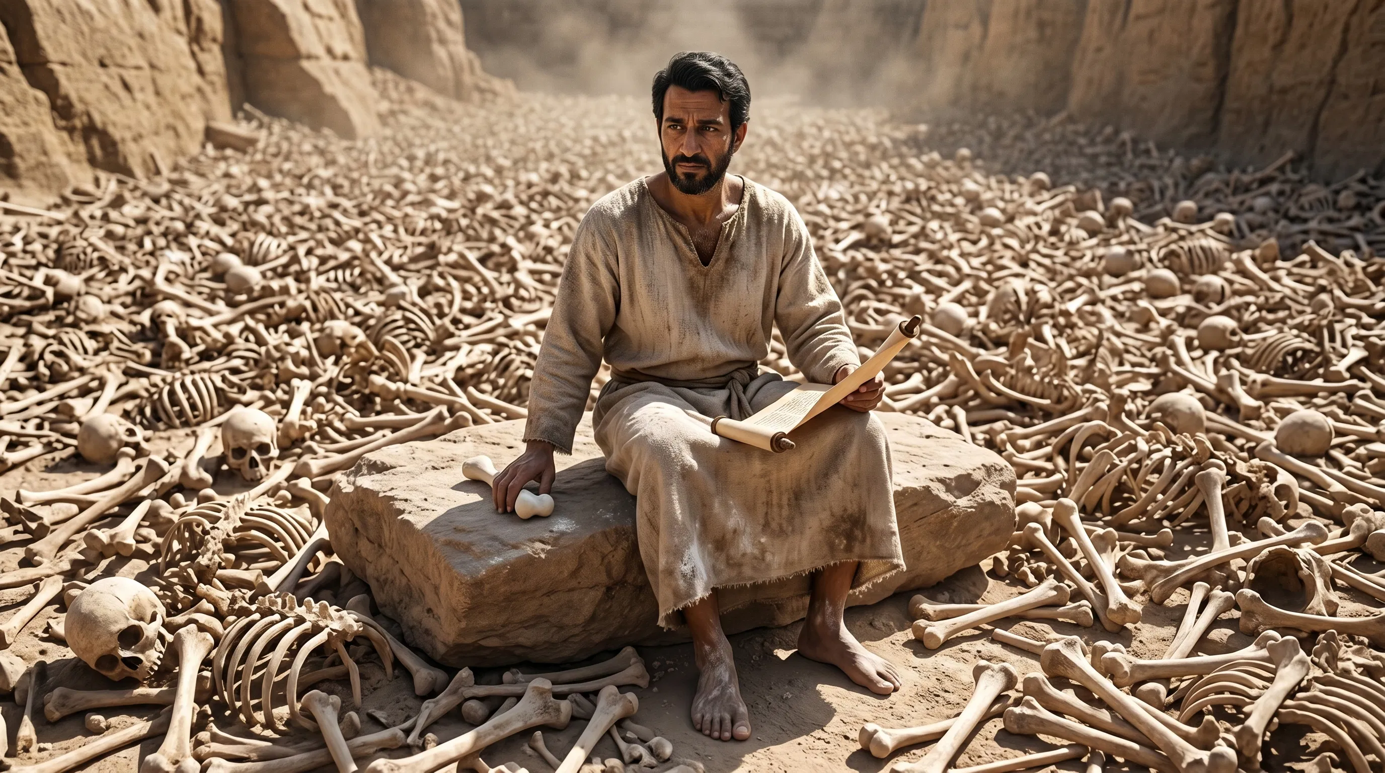 Ezekiel Sitting in the Valley of Dry Bones