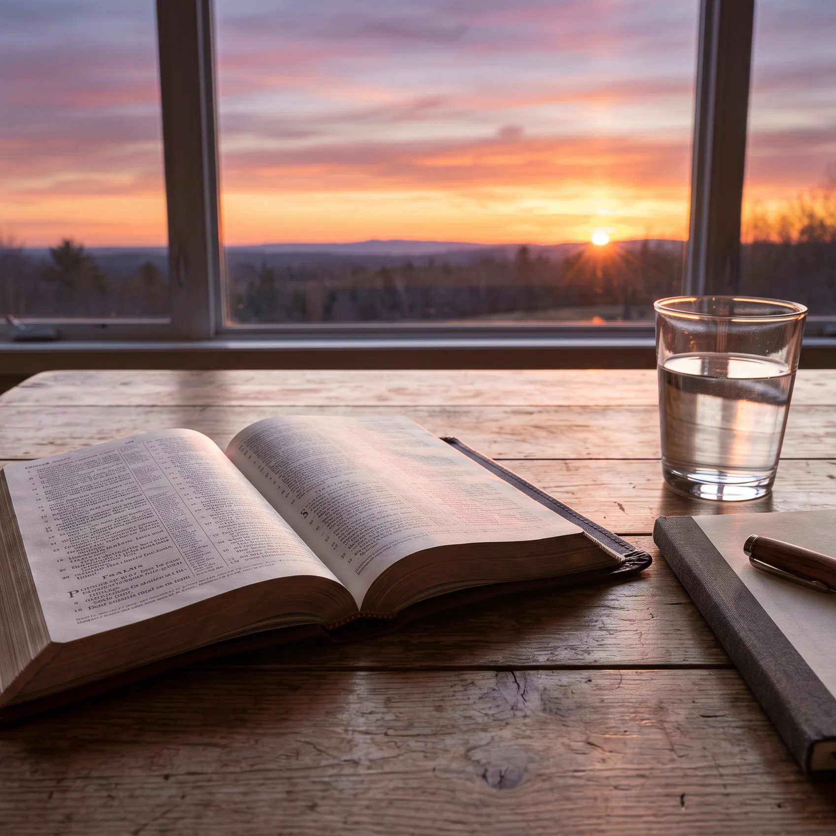 Morning Devotion in the Golden Light