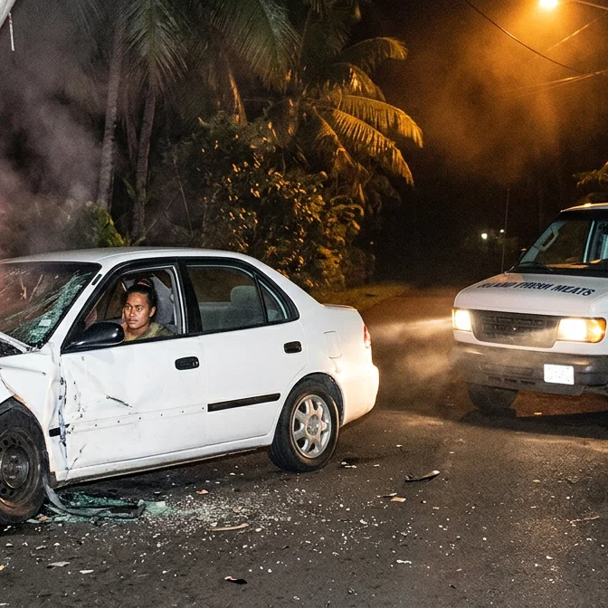 Midnight Rescue on the Island Road