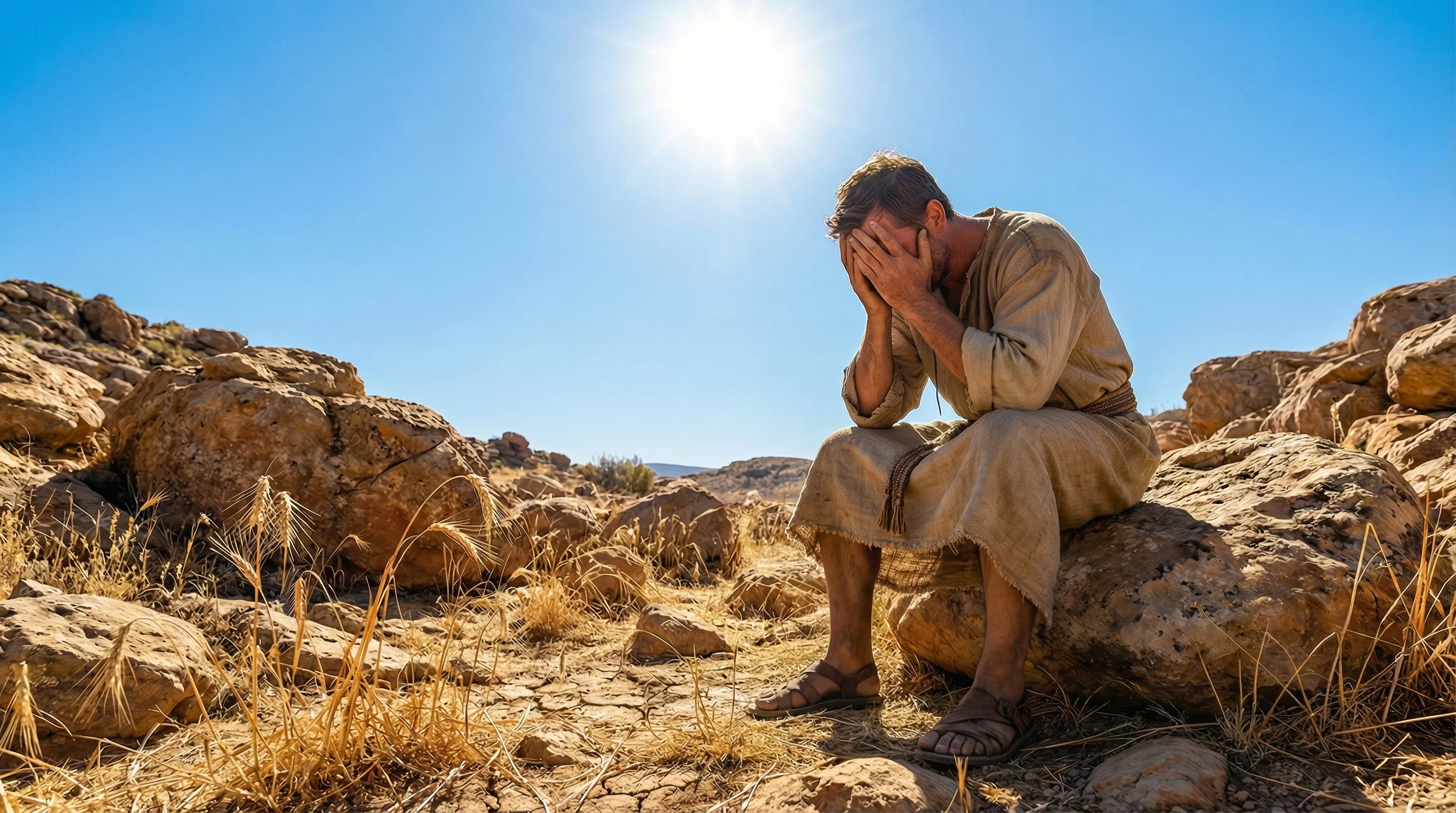 Withered Wheat and a Despairing Man