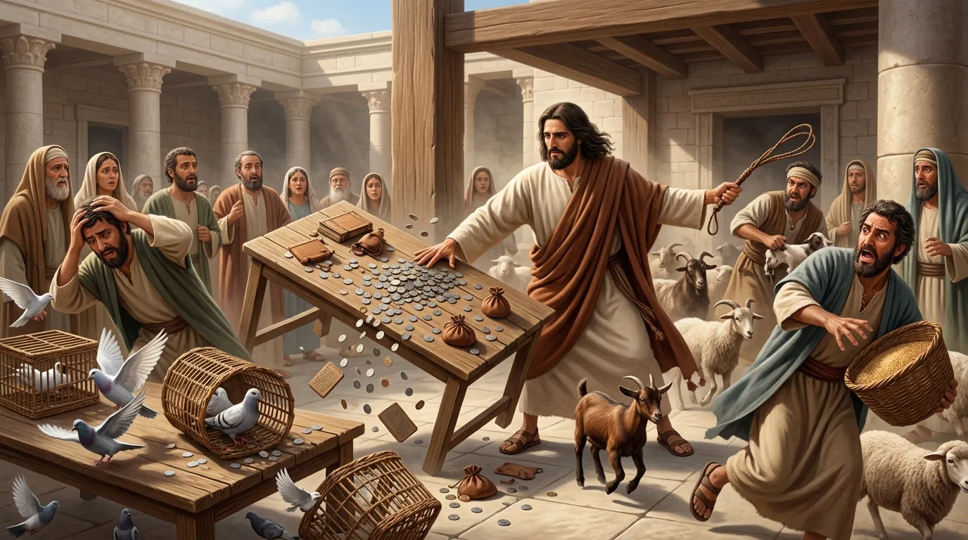 Jesus Drives the Sellers from the Temple