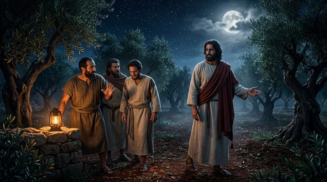 Jesus Asks Peter, James and John to Watch