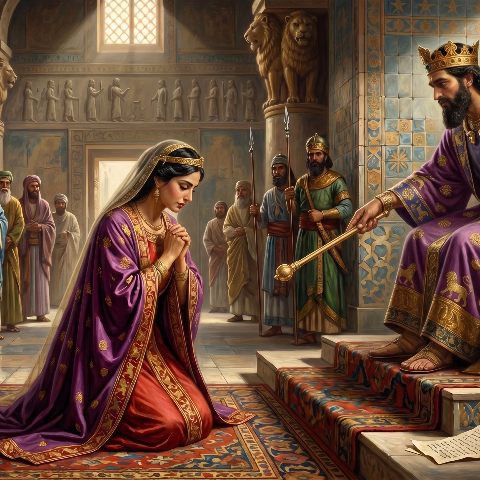 Queen Esther Seeking Mercy and Deliverance