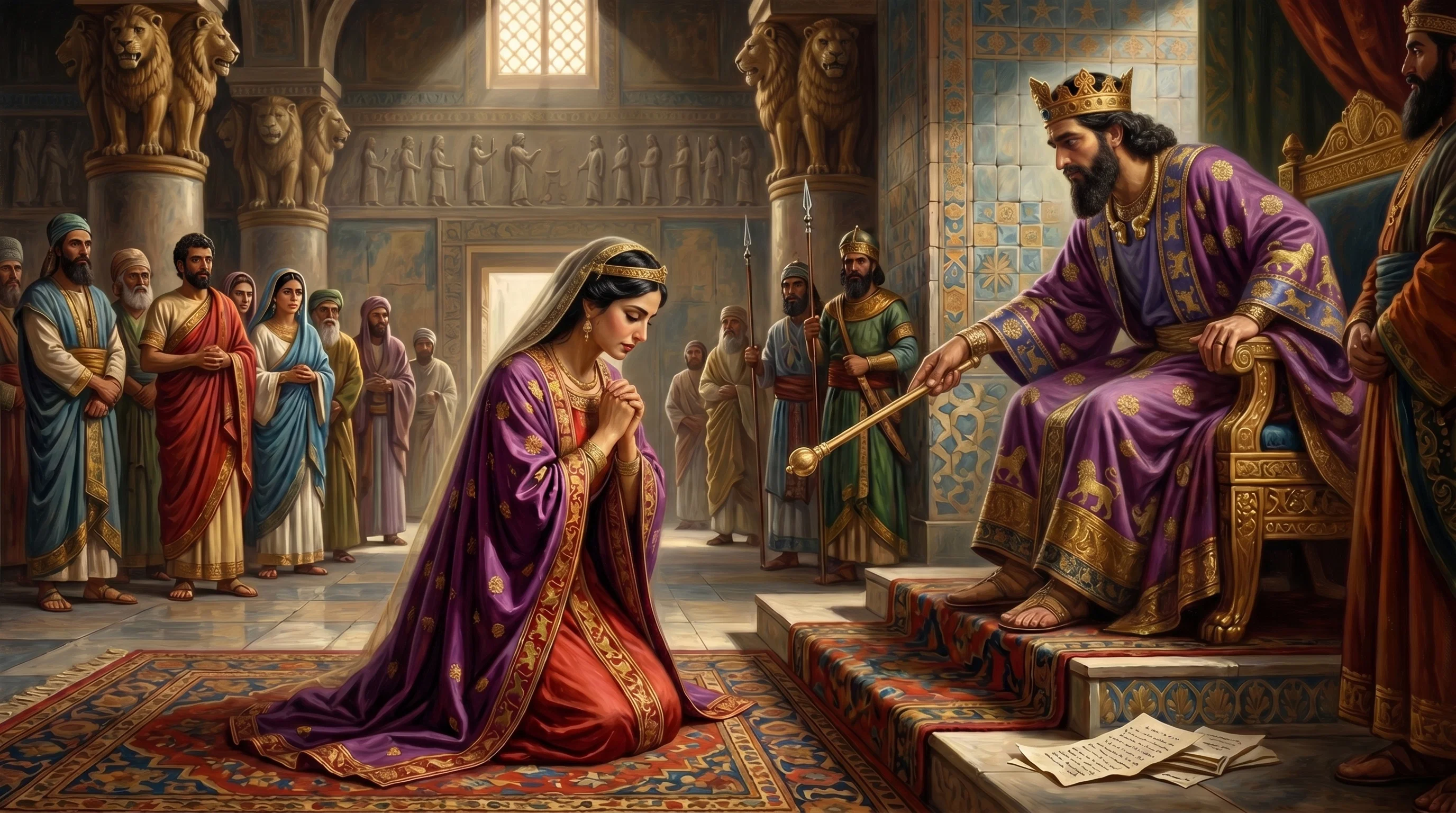 Queen Esther Seeking Mercy and Deliverance
