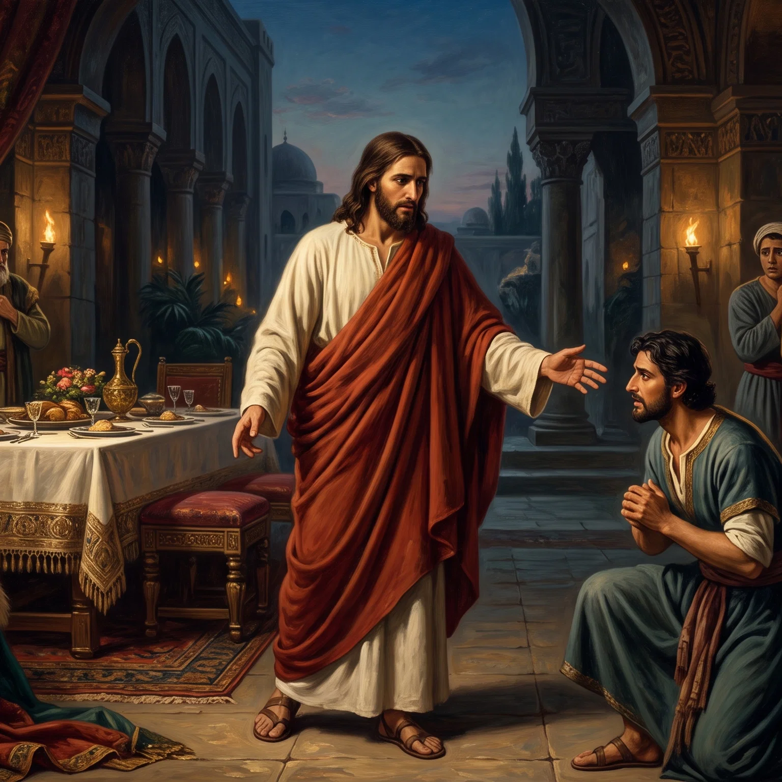 The Master Invites Guests to Feast