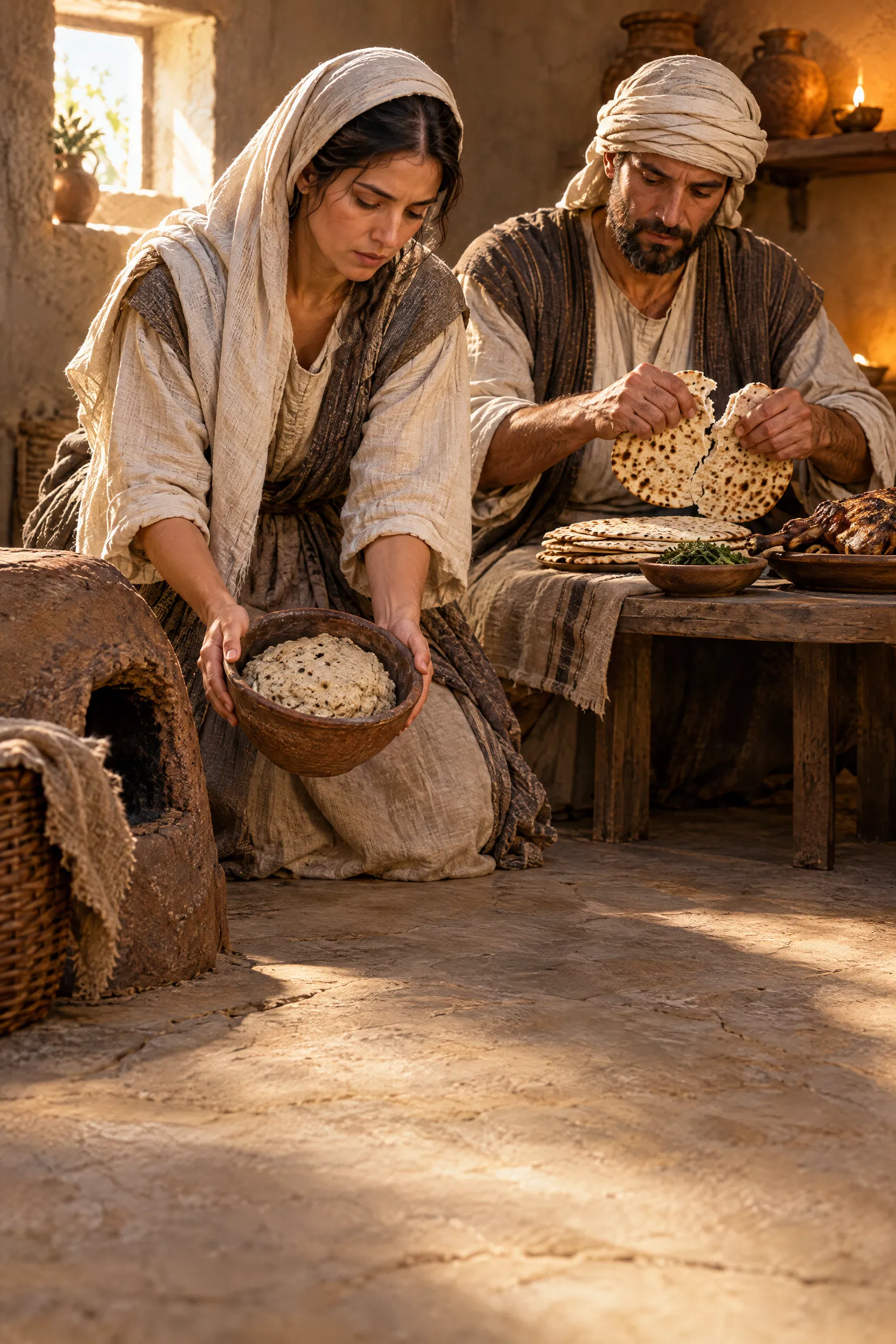 A Couple Removes Old Leaven and Breaks Unleavened Bread