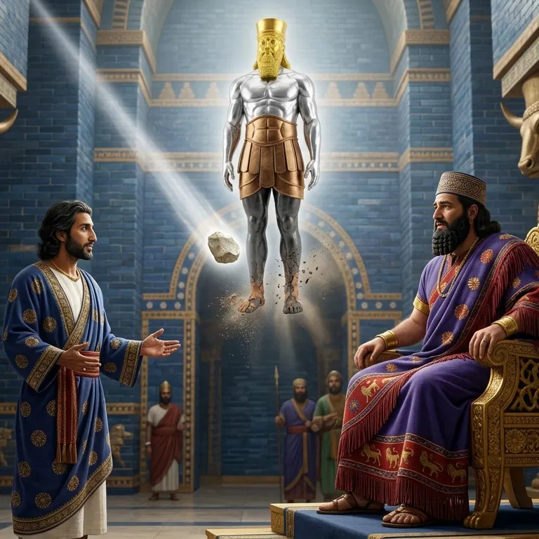 Daniel Explains the Great Image to Nebuchadnezzar