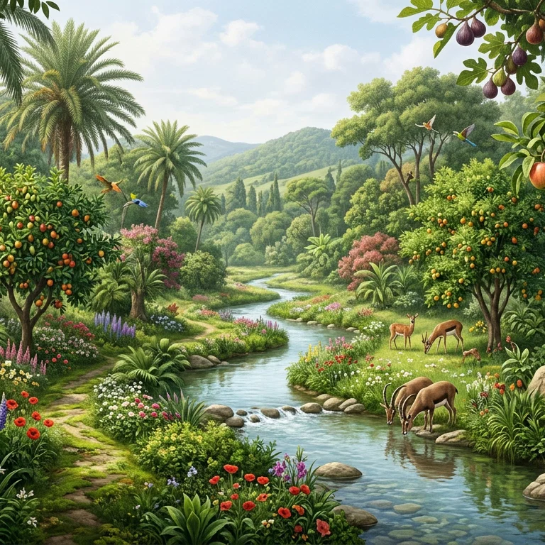 Untouched Radiance of the Primordial Garden