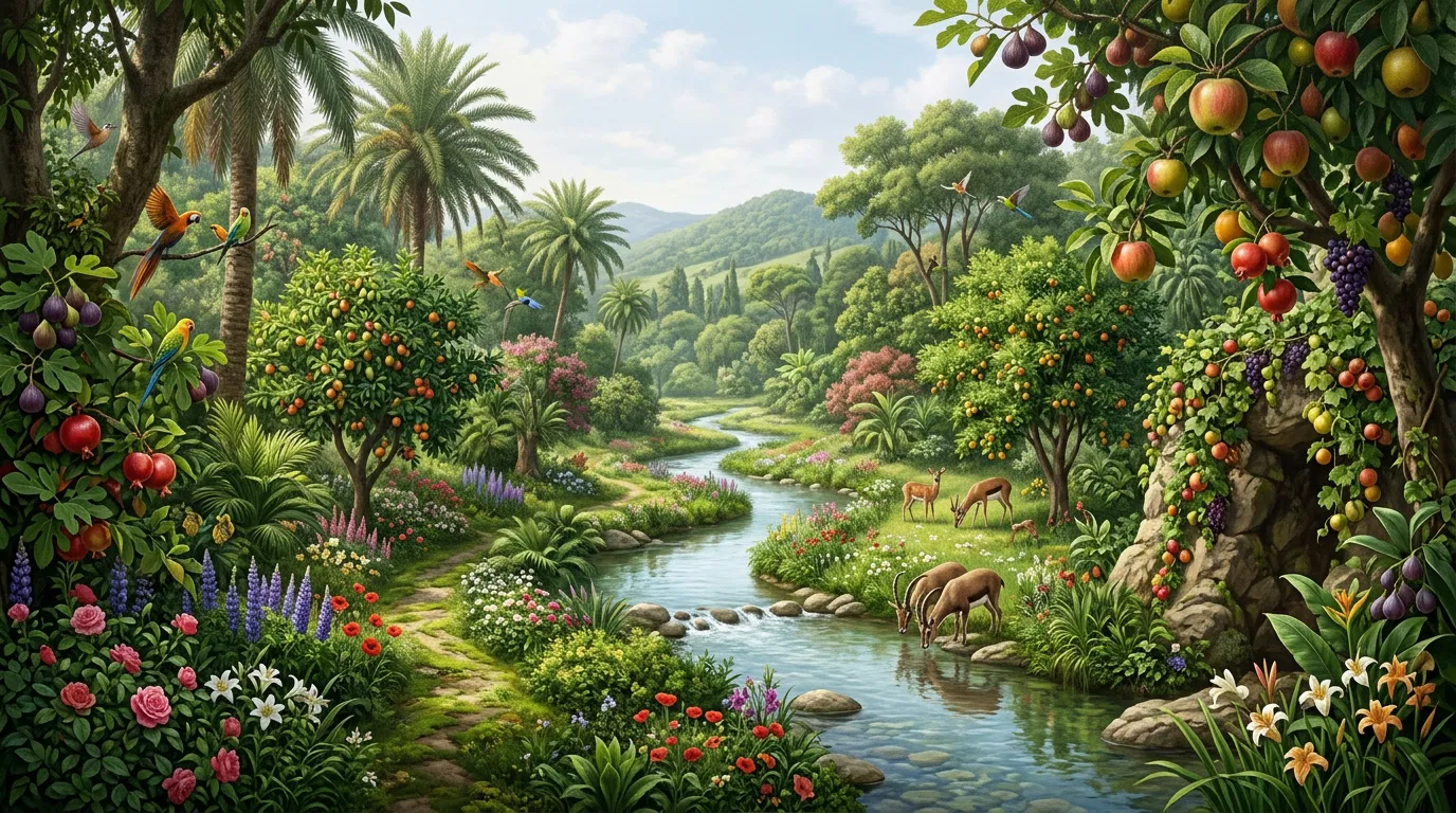 Untouched Radiance of the Primordial Garden