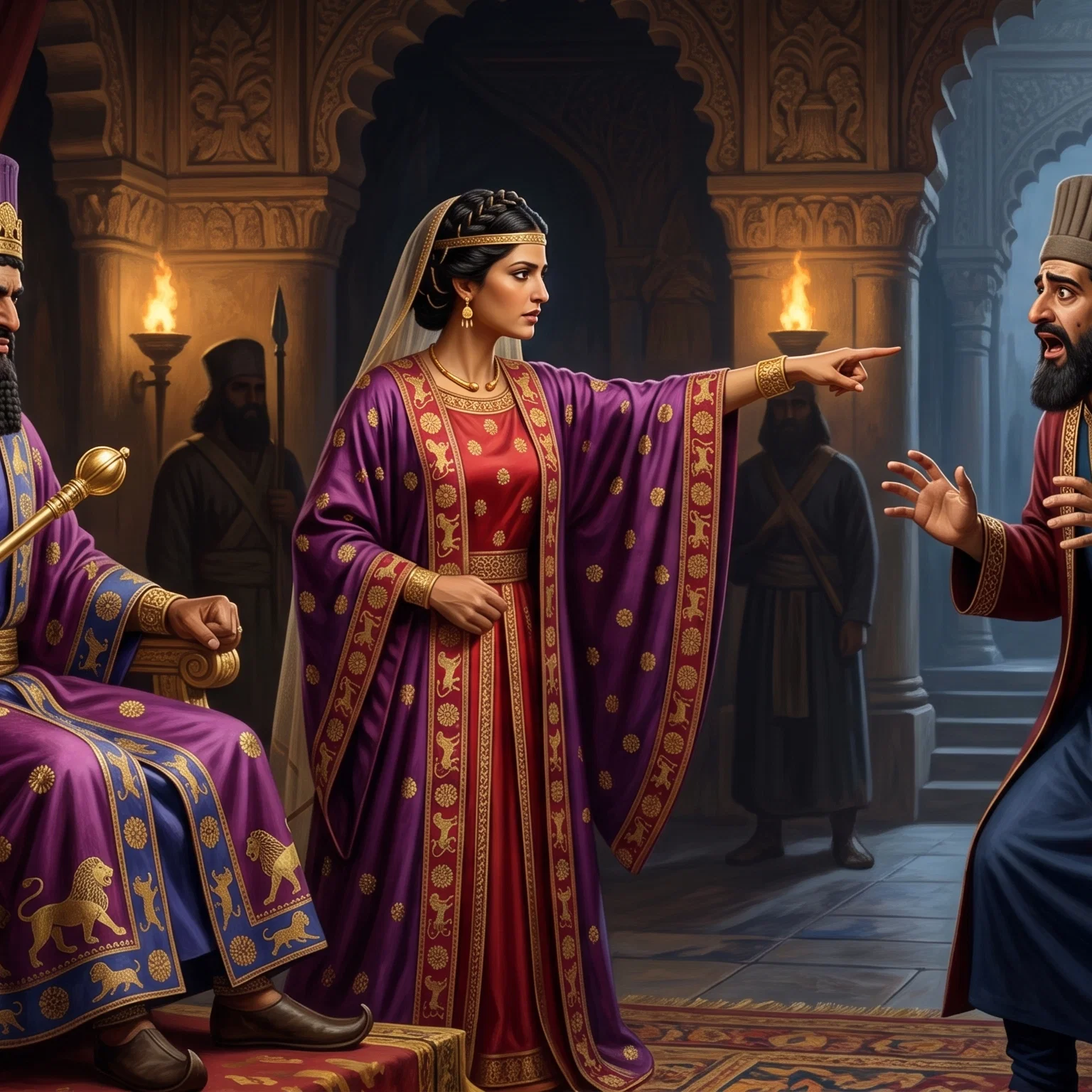 The Queen Reveals the Traitorous Plot