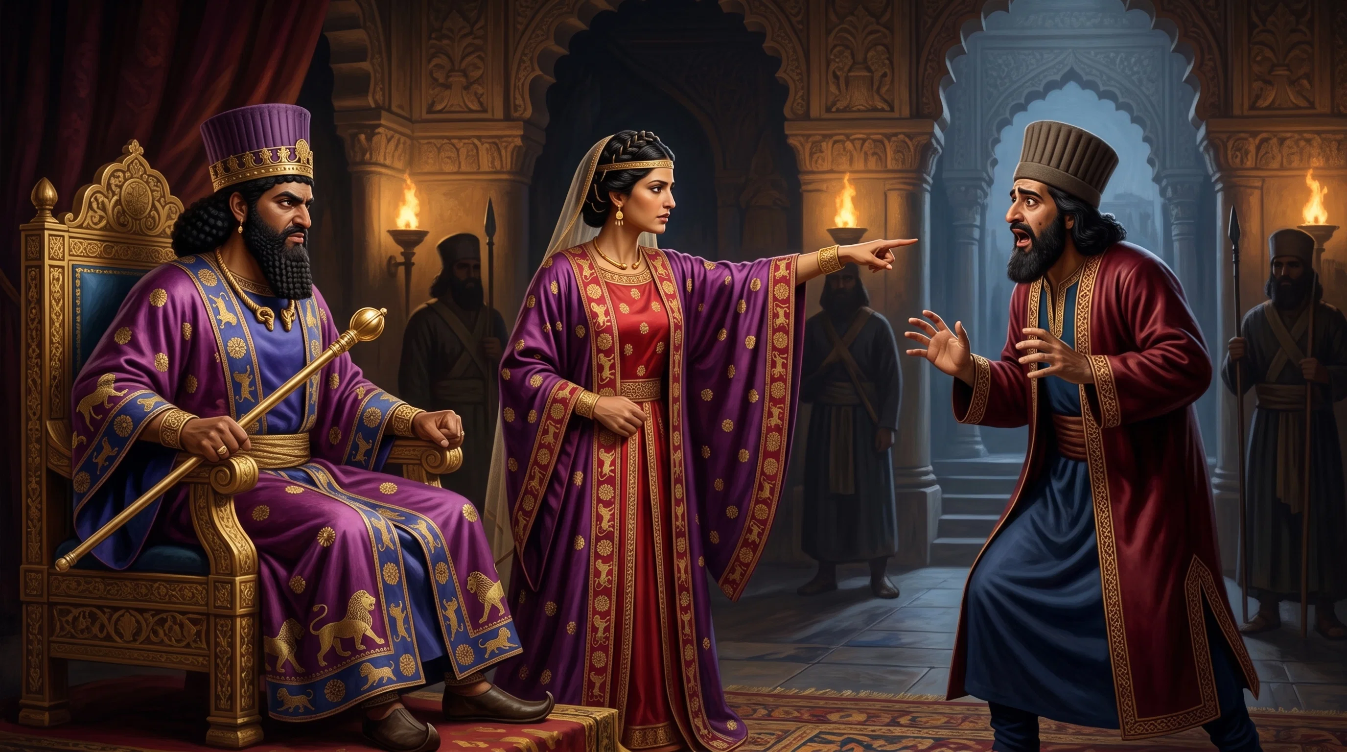 The Queen Reveals the Traitorous Plot