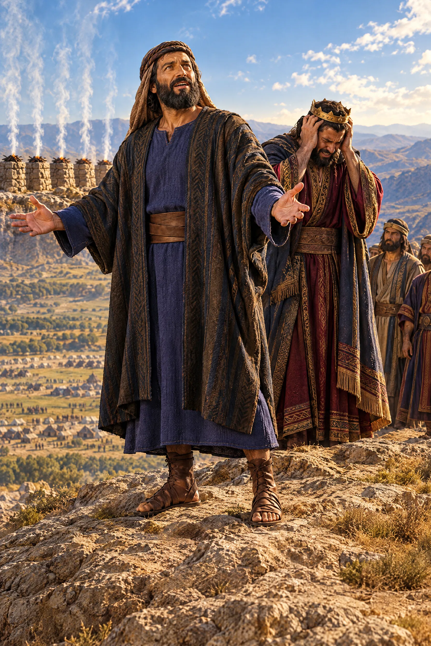 Balaam Blesses Israel Before King Balak