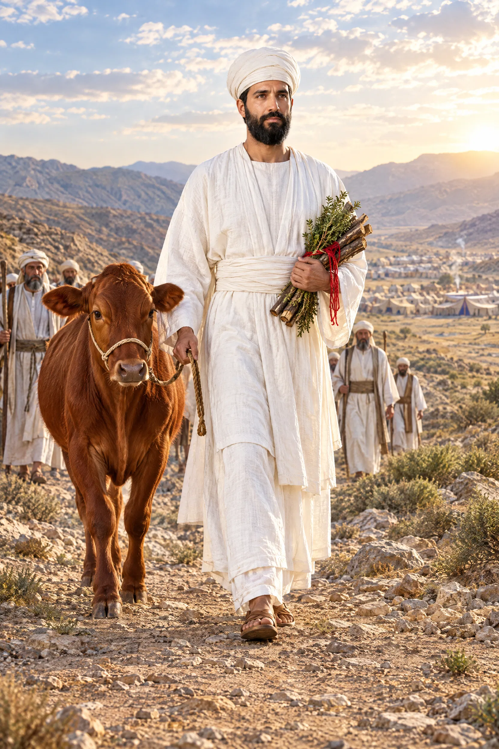 Eleazar Leads the Red Heifer