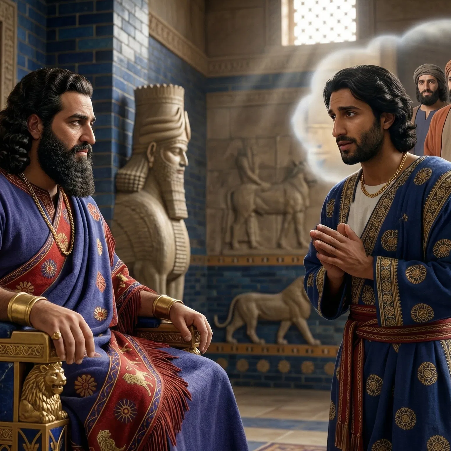 Daniel Pleads for His Friends Before Nebuchadnezzar