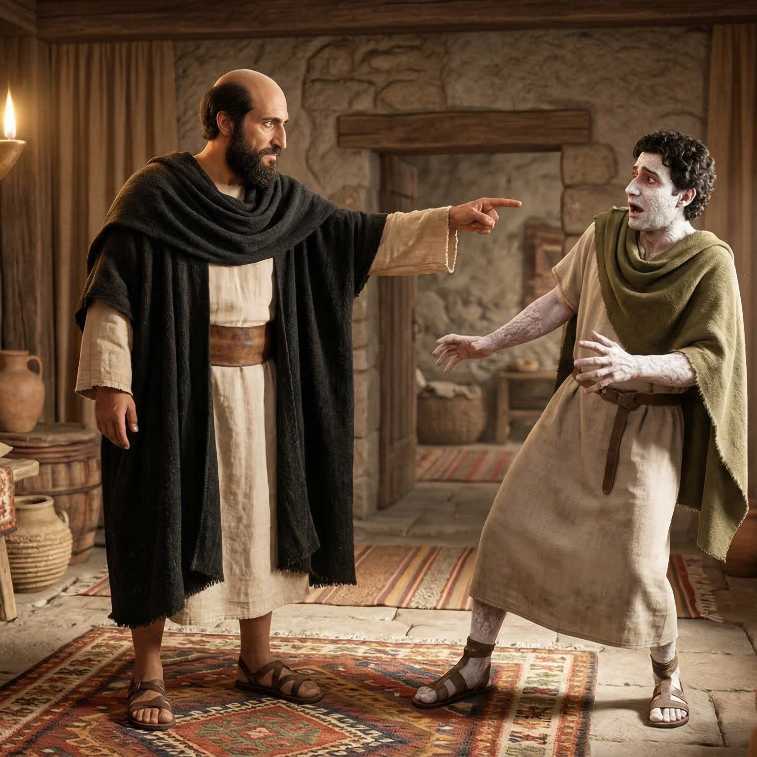 Elisha Rebuking Gehazi