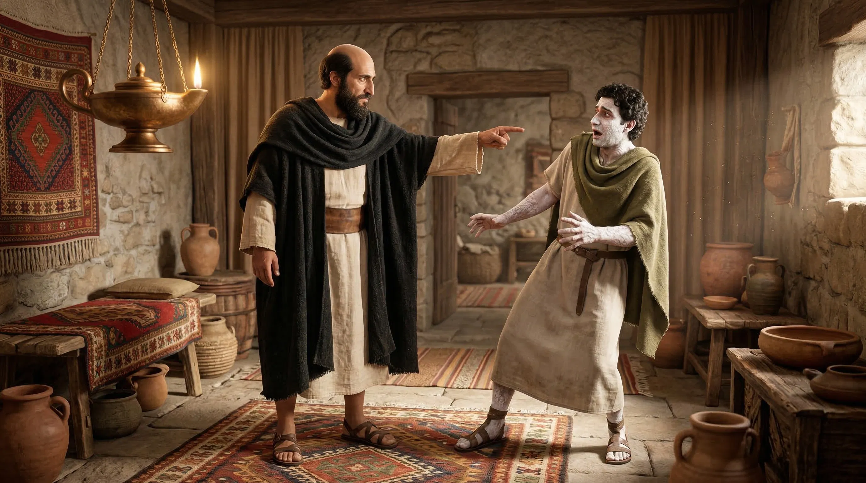 Elisha Rebuking Gehazi