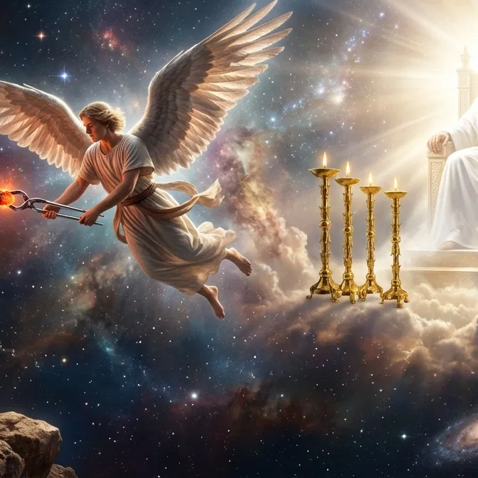 Isaiah's Divine Encounter with Celestial Fire