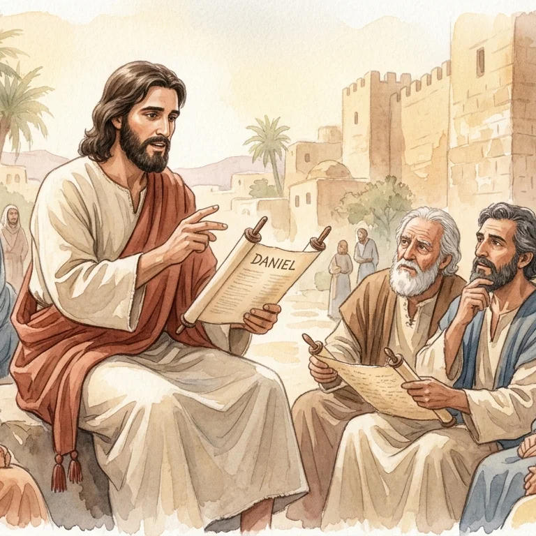 Jesus teaches about the Abomination of Desolation