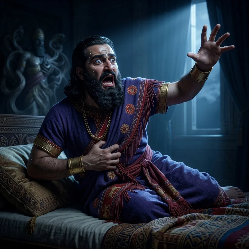 Nebuchadnezzar Wakes Frightened From His Dream