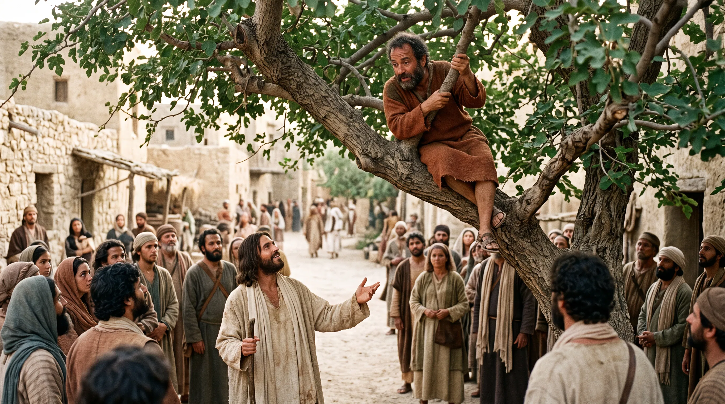 Jesus Calls Zacchaeus Down from the Tree