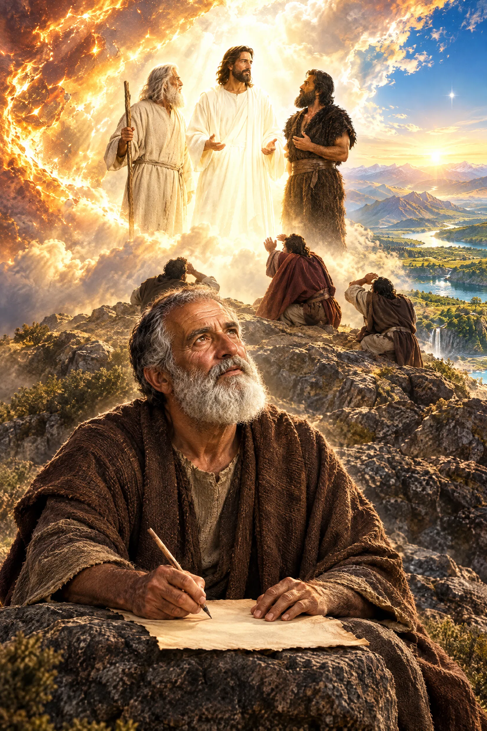 Peter Writes His Last Letter Remembering the Transfiguration