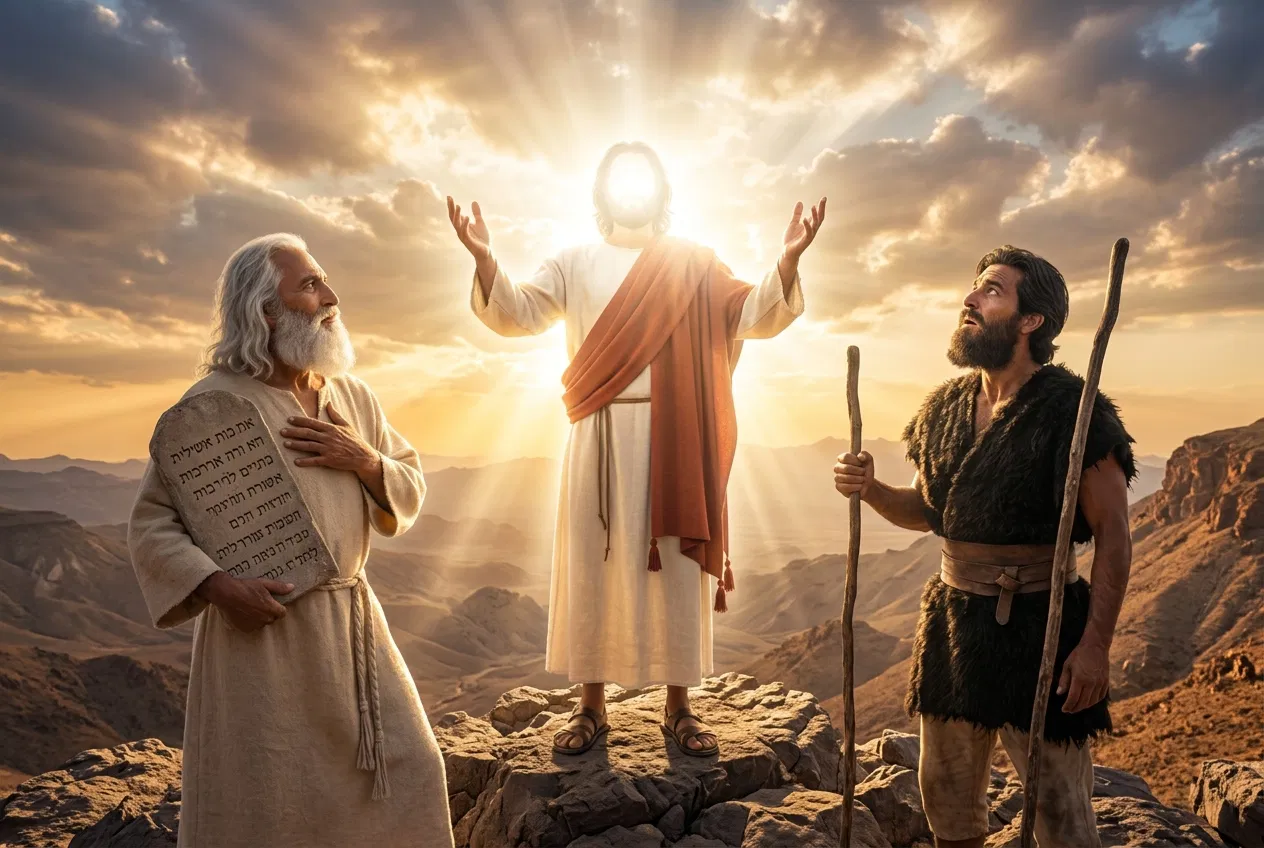 Jesus Glorified with Moses and Elijah on the Mount