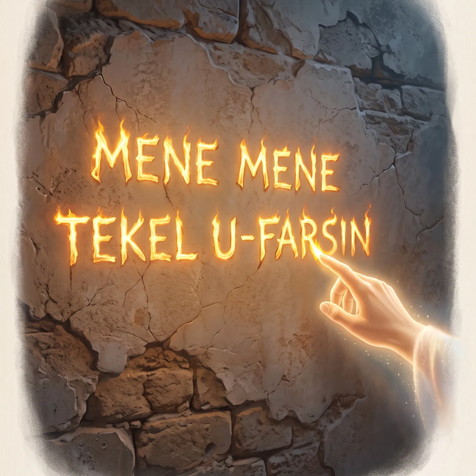 The Hand Writing on the Wall at Belshazzar's Feast
