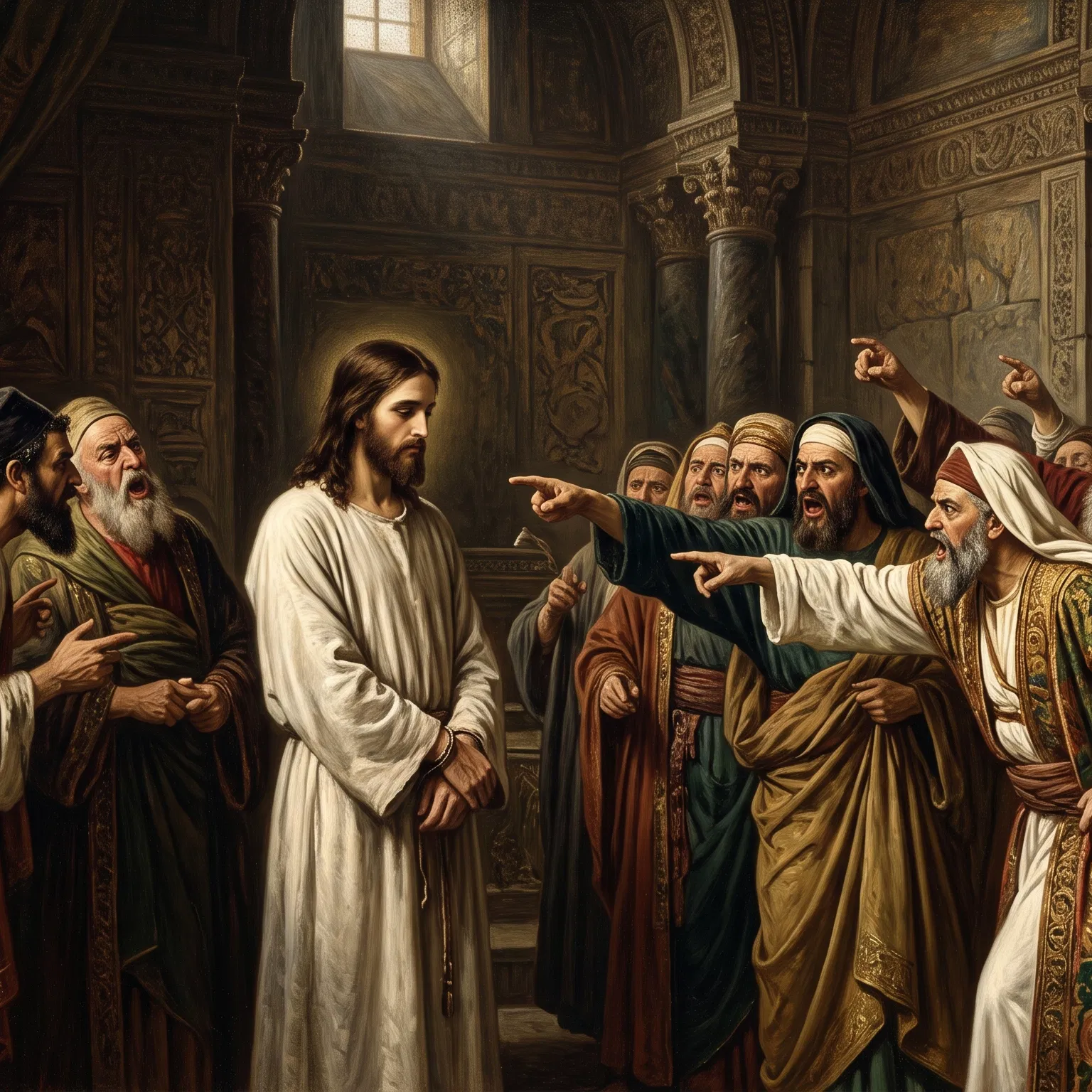 Jesus Accused by Chief Priests and Scribes
