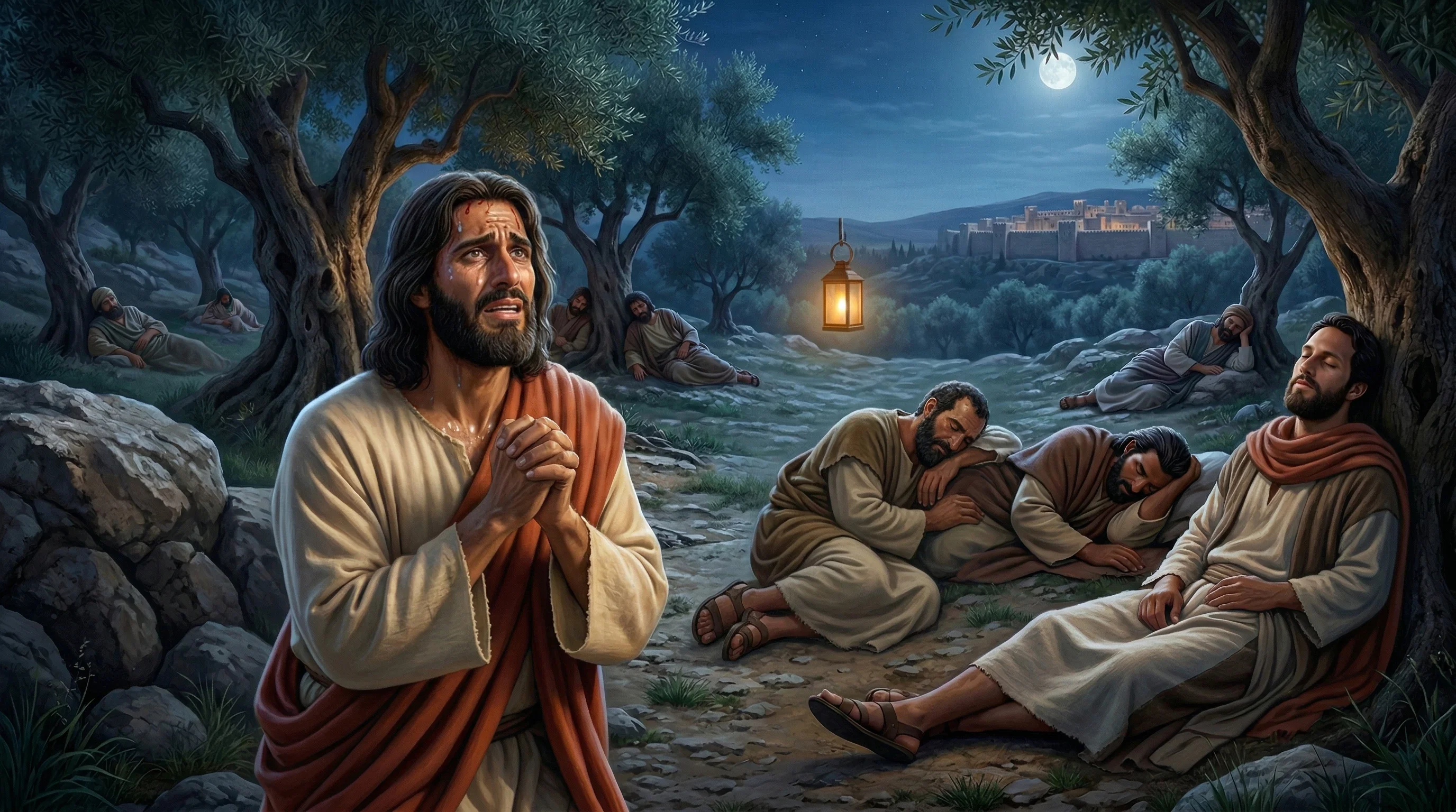 Solitary Prayer in the Garden