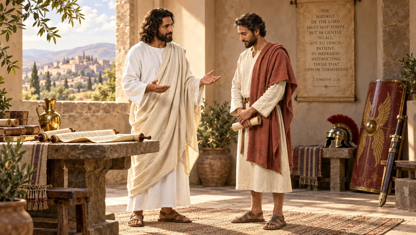 A Teacher Instructs a Servant of the Lord Gently
