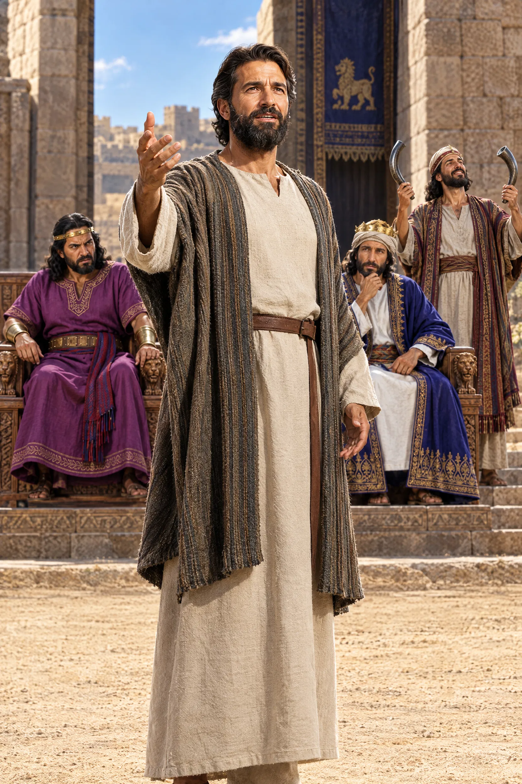 Micaiah Speaks Before Ahab and Jehoshaphat