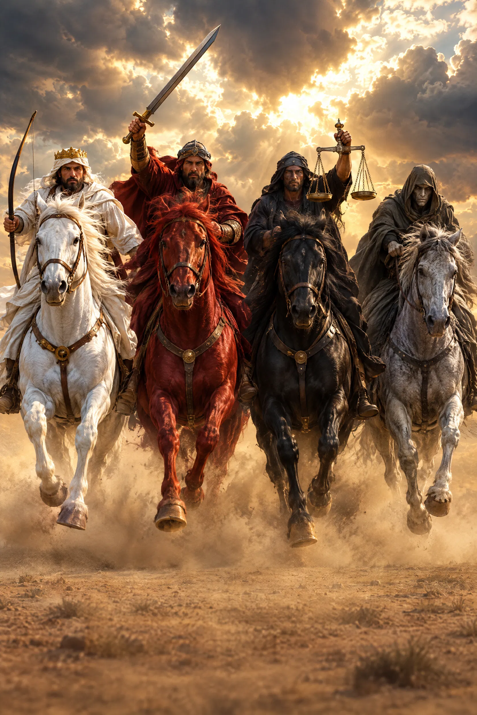 The Four Horsemen Ride Across the Plain